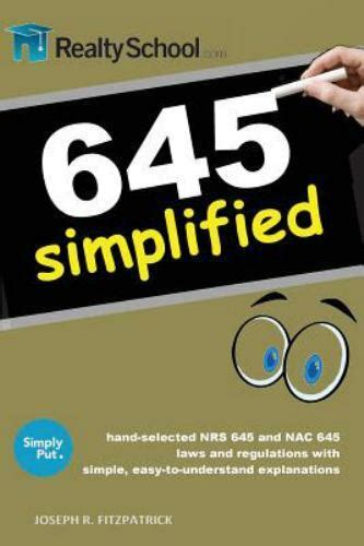 nrs 645|nevada revised statutes real estate.